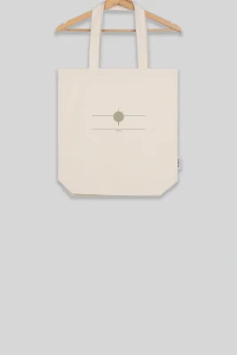 geometric minimal tote bag