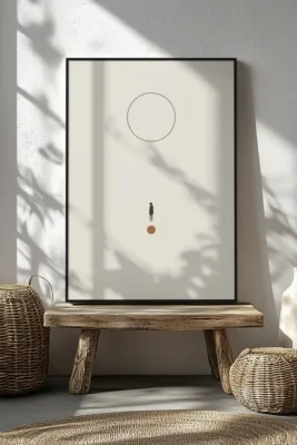minimal identity wall art