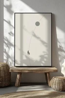 minimal path wall art