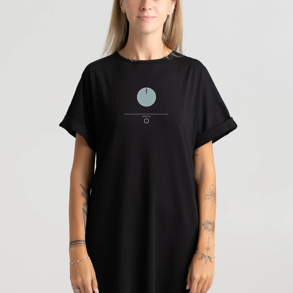 Presence 09 – Long T-Shirt Dress – Perspective Dresses  - 3