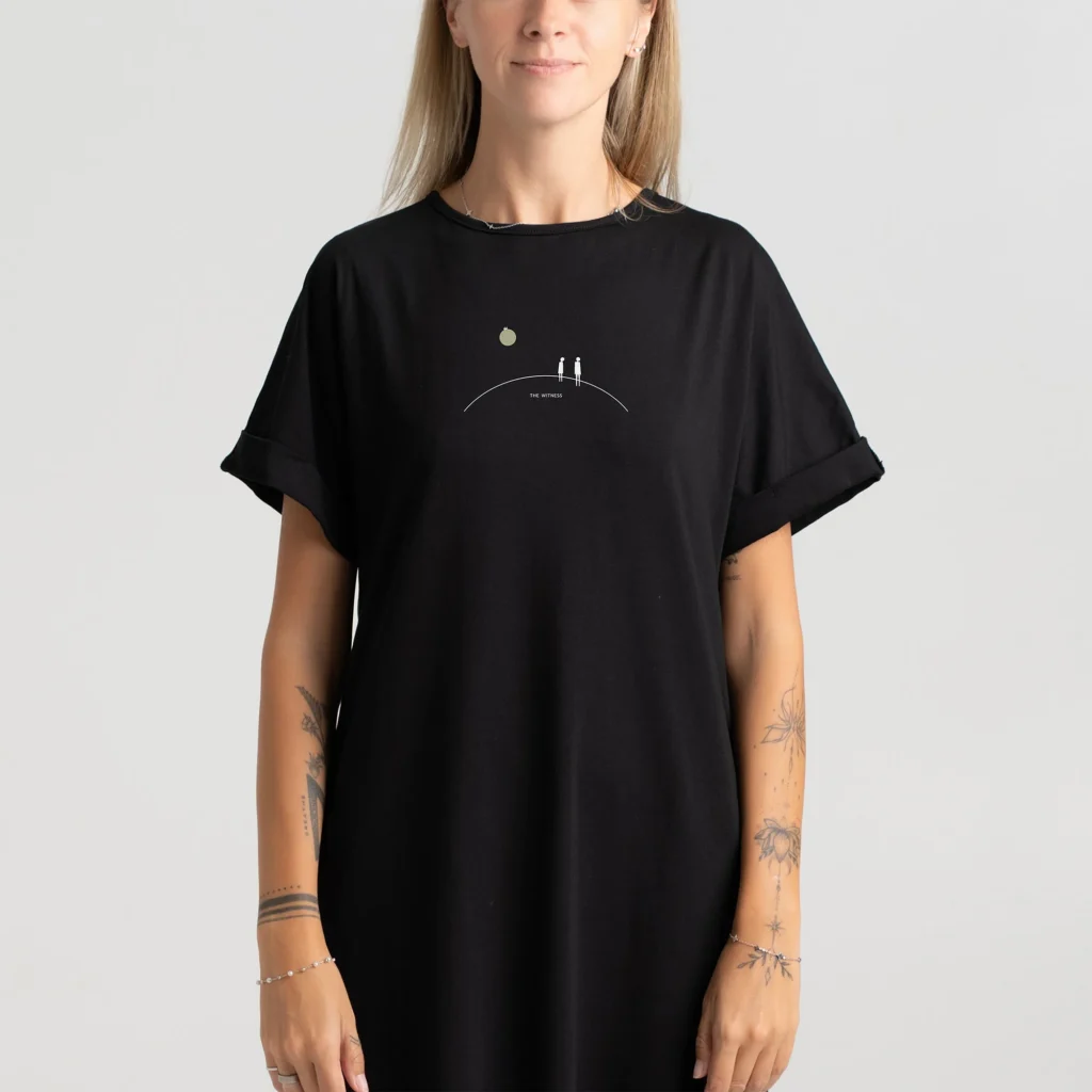 Presence 11 – Long T-Shirt Dress – The Witness Dresses  - 3