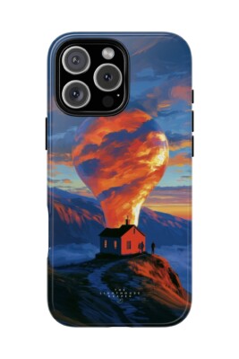 The Lighthouse Keeper symbolic artwork featuring a solitary lighthouse and guiding light by art.HAPPEAK