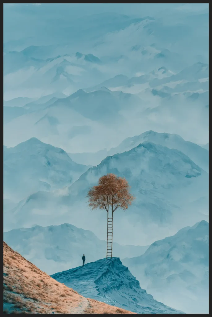 Soft Minimal 06 – Canvas – The Way Up Canvas  - 2