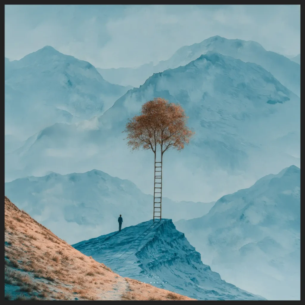 Soft Minimal 06 – Canvas – The Way Up Canvas  - 4
