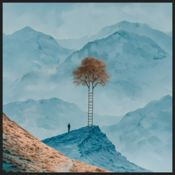 Soft Minimal 06 – Canvas – The Way Up Canvas  - 4