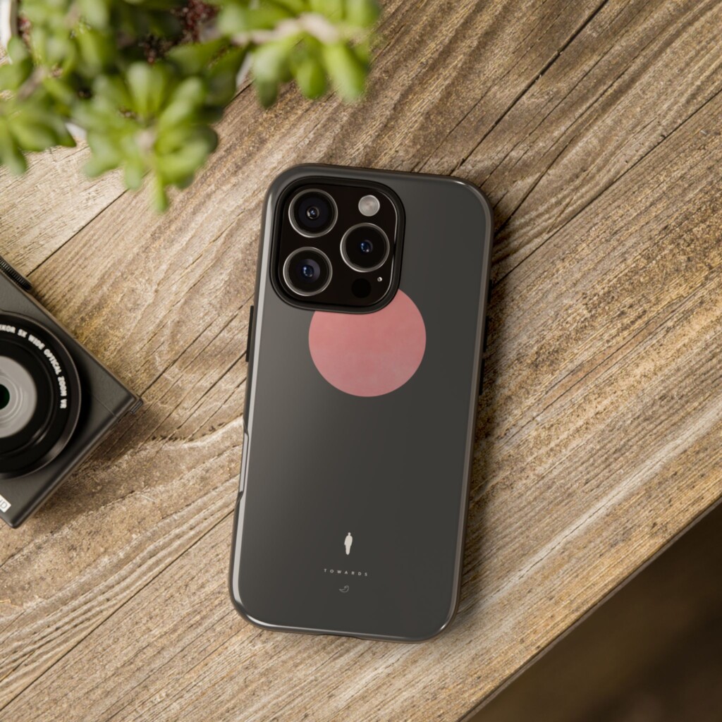 Phone Case – Horizons 01 – Towards, Charcoal Phone Cases  - 4