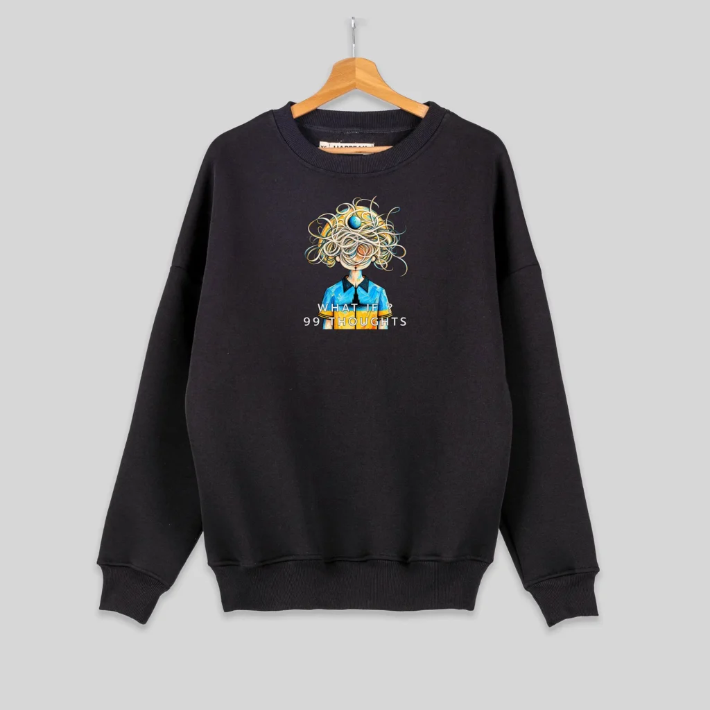 Sweatshirt – 99 Thoughts Sweatshirts  - 1