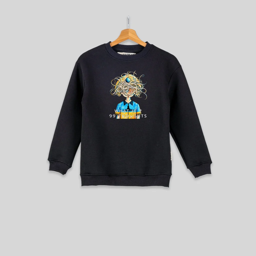 Sweatshirt – 99 Thoughts Sweatshirts  - 2