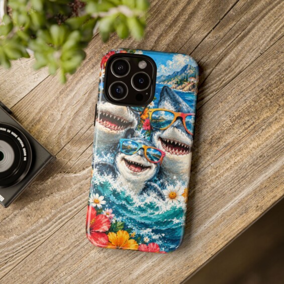 Phone Case – Shark Family Animals  - 4