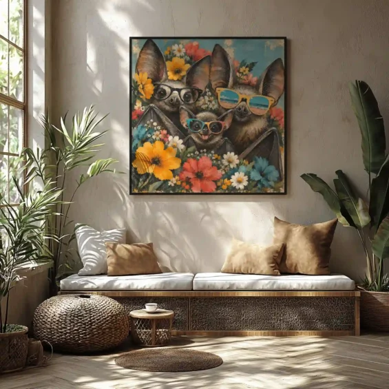 Bat family Canvas Canvas  - 4