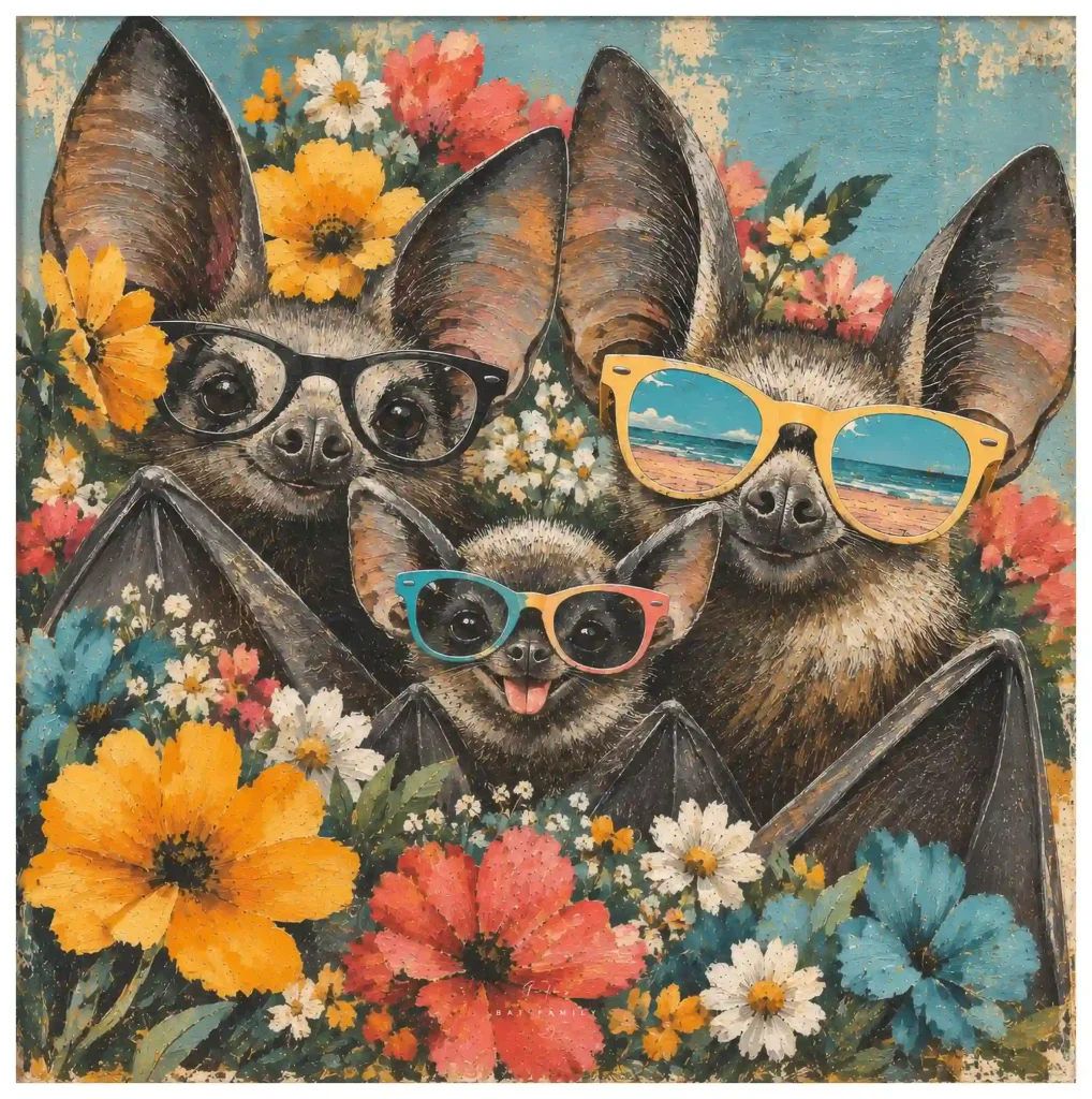 Bat family Canvas Canvas  - 6