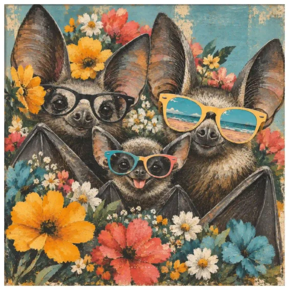 Bat family Canvas Canvas  - 6